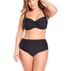 Plus Size Women's High Rise Swimsuit Bottom